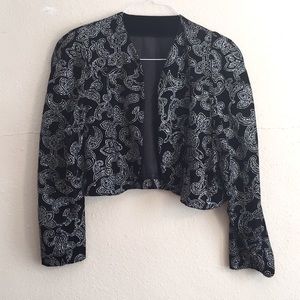 Vintage Black Sparkly Jacket